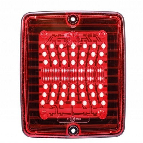 iZELED Blok Achterlicht - Rood Glas