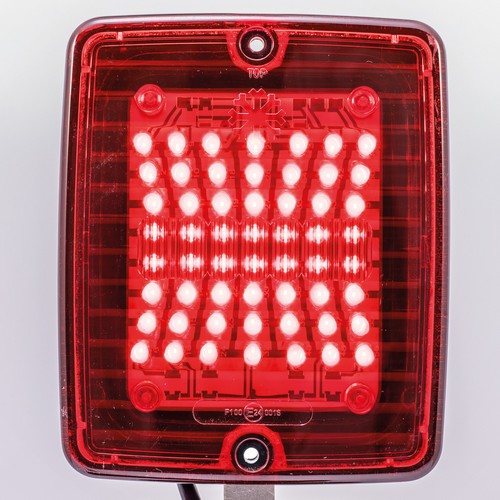 iZELED Blok Mistlamp - Rood Glas